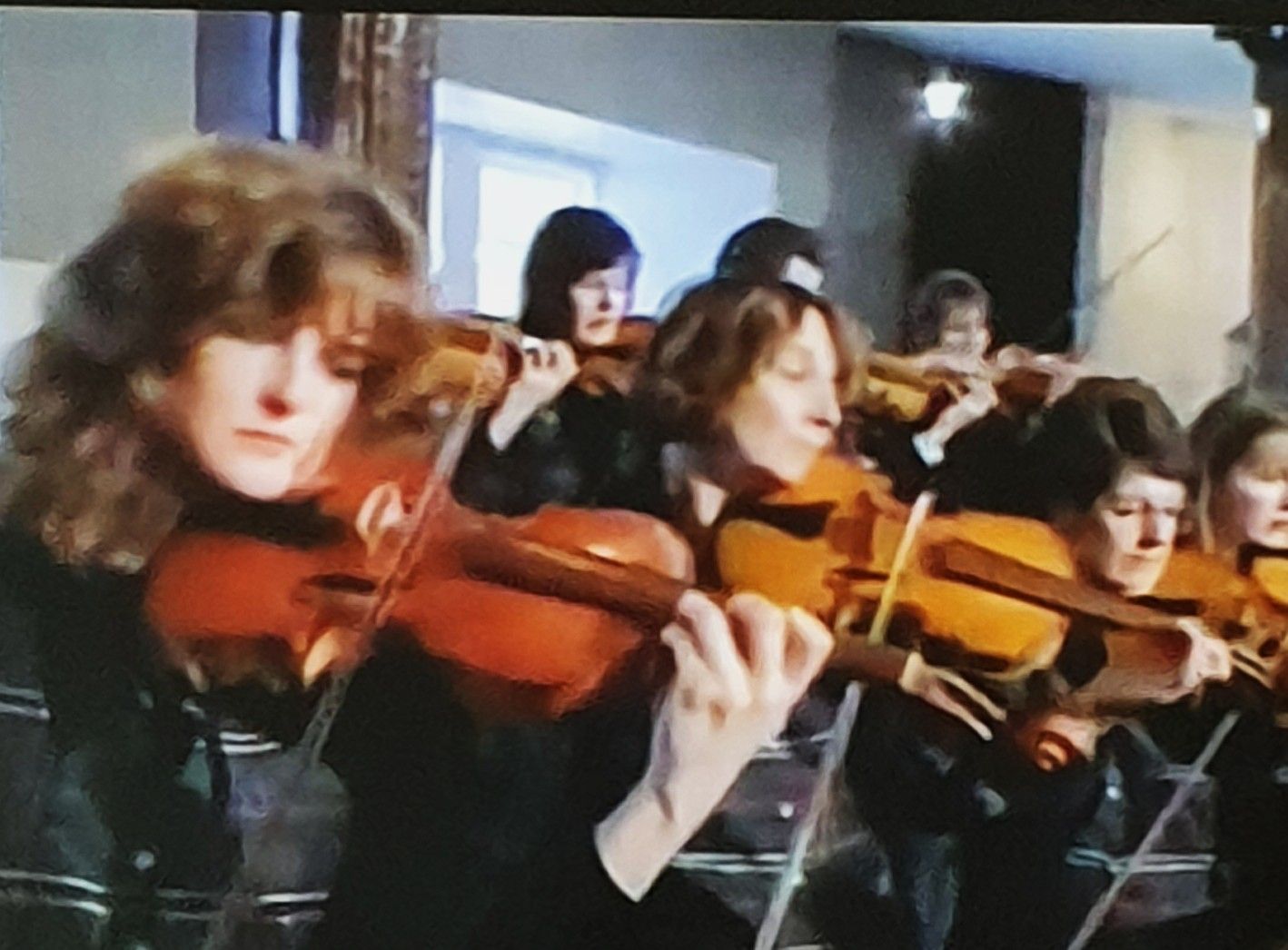 Dave's violins in use